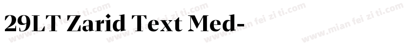29LT Zarid Text Med字体转换